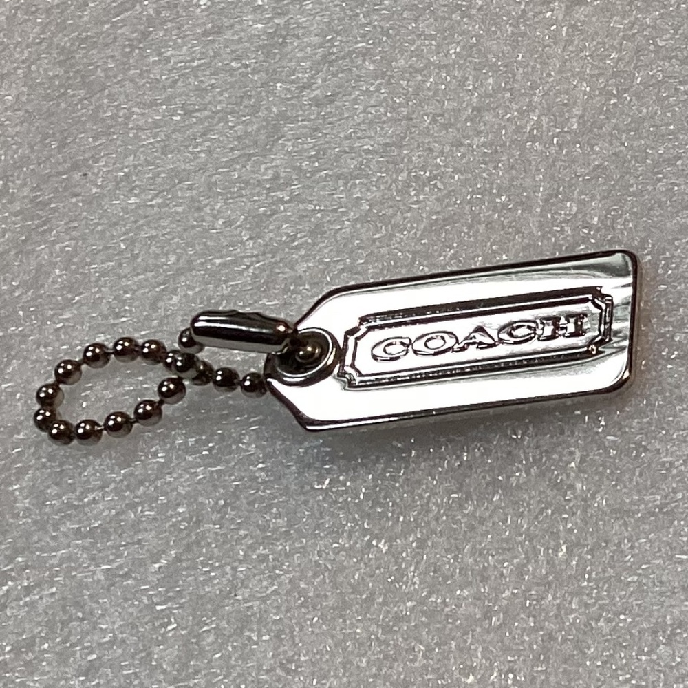 Coach Metal Bag Tag/Hang Tag 1.25”x 0.5”